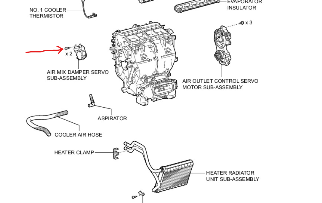 Where Is the Mode Door Actuator Located?
