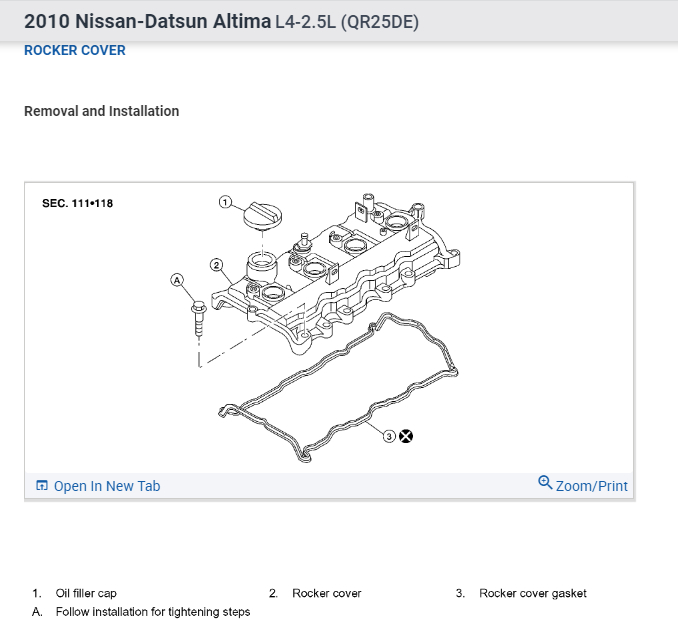 Valve Cover Replacement? Just Need to Know Where to Support Motor...