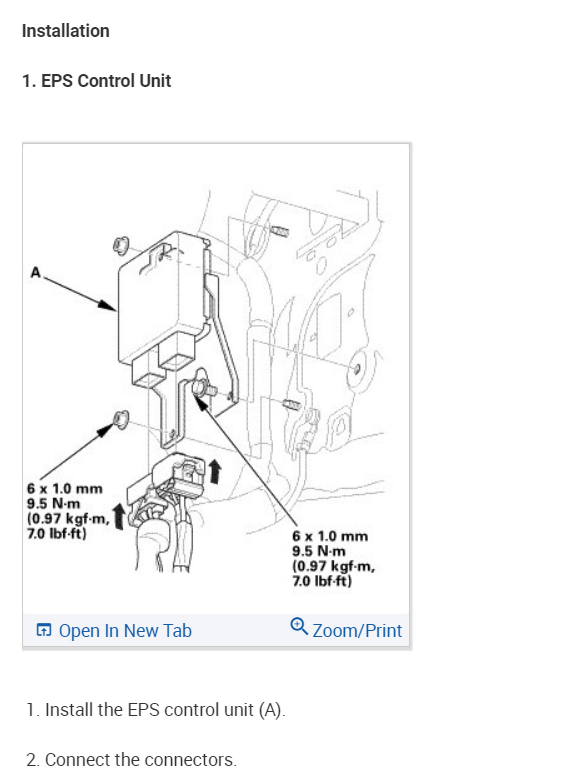 Check Electric Power Steering Message Turned On?