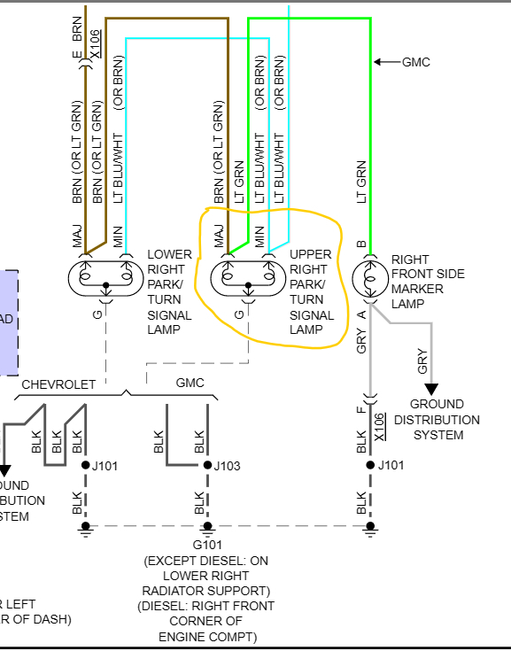 Right Front Turn Signal Light Not Flashing?