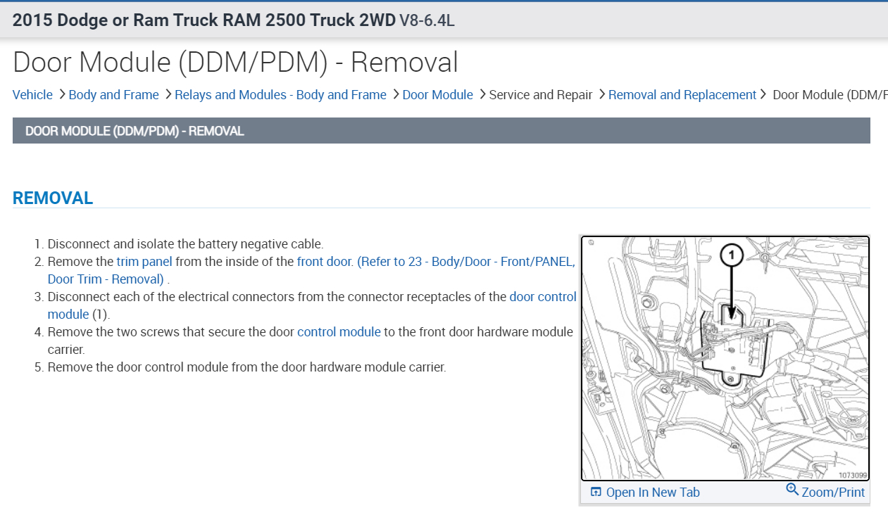 The Driver Power Window/door Lock/mirror Control Intermittently