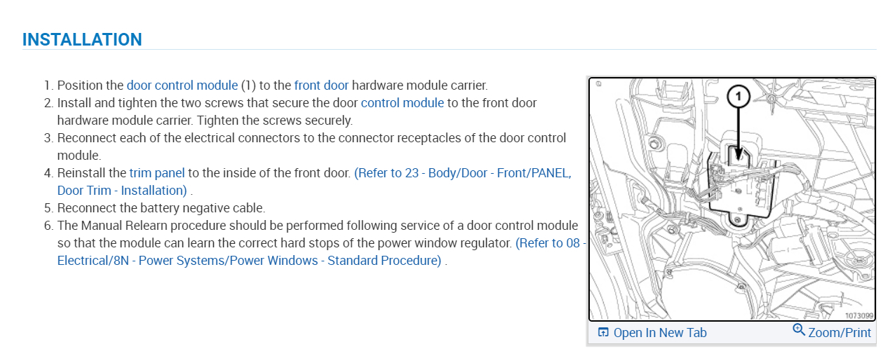 The Driver Power Window/door Lock/mirror Control Intermittently