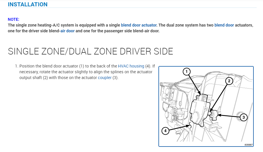 Blend Door Actuator Not Working? I Have the Vehicle Listed Above