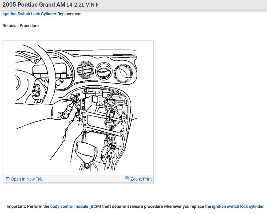 The Key Got Locked in the Ignition Switch?