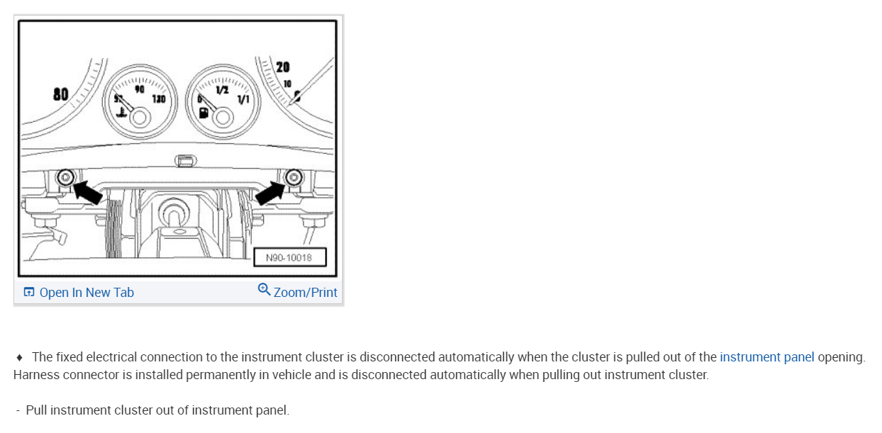 When I Start the Car the Instrument Cluster Stops Working?