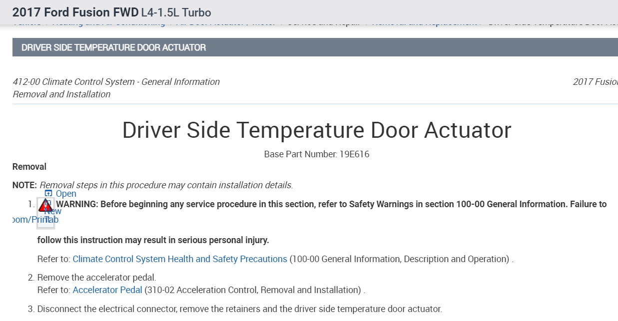 Driver's Side Temperature Blend Door Not Working Properly?