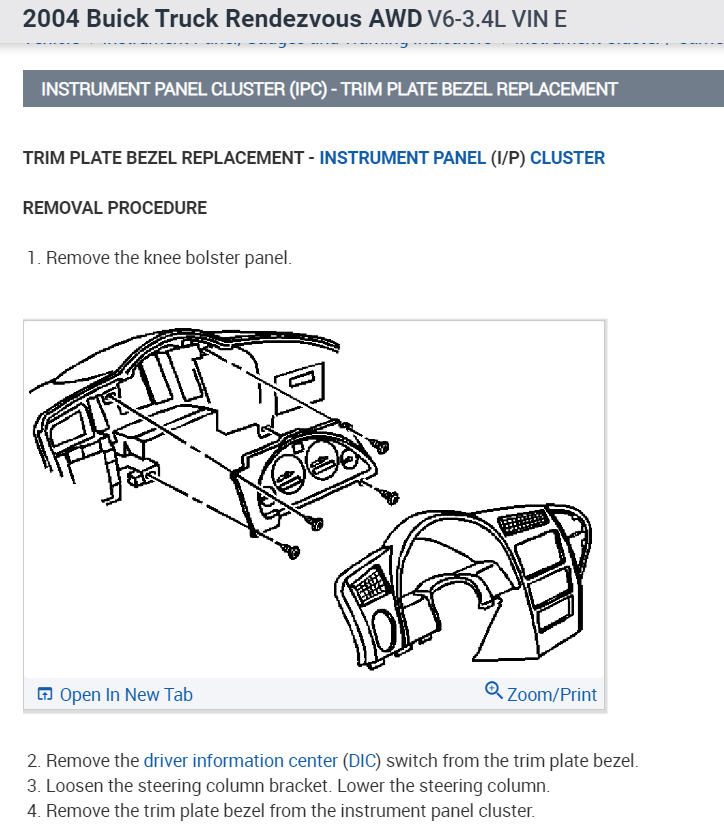 Instrument Cluster Does Not Register Tachometer, Heat or Fuel?