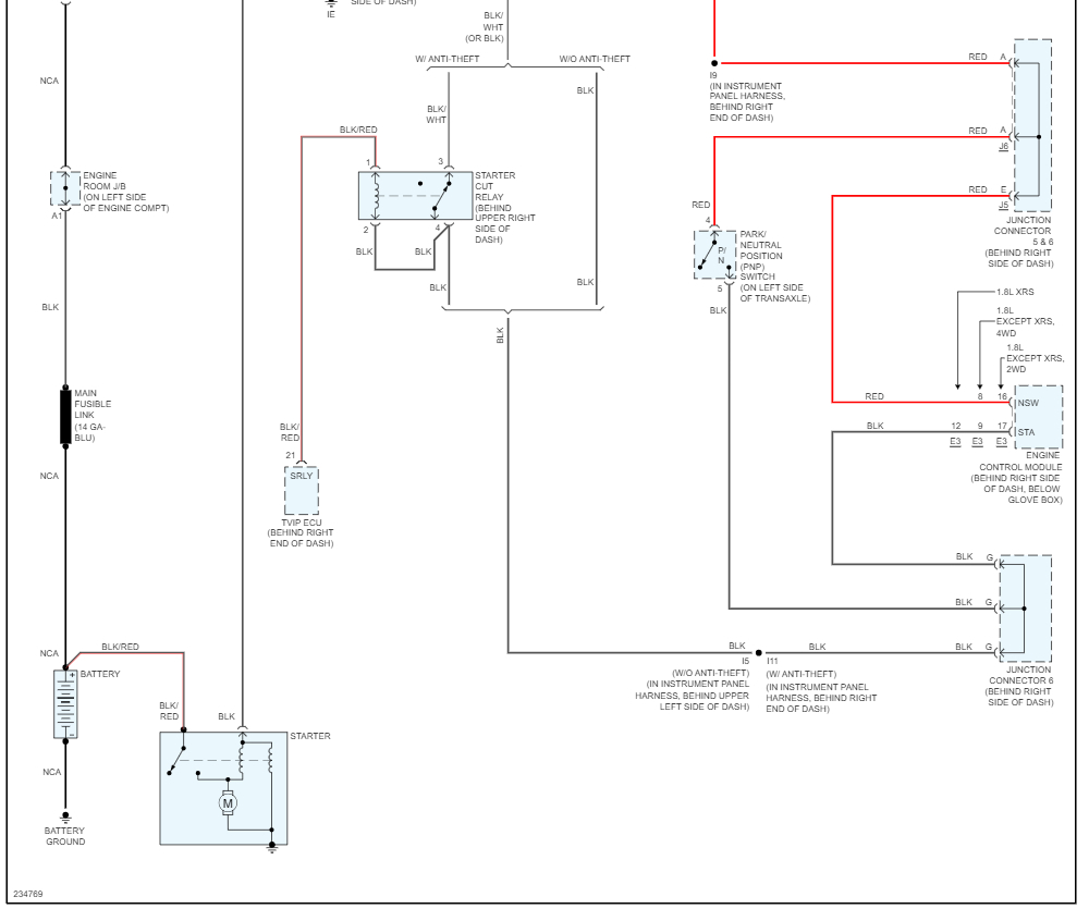 Aftermarket Push Button, Security Ignition Light Flashing. Engine