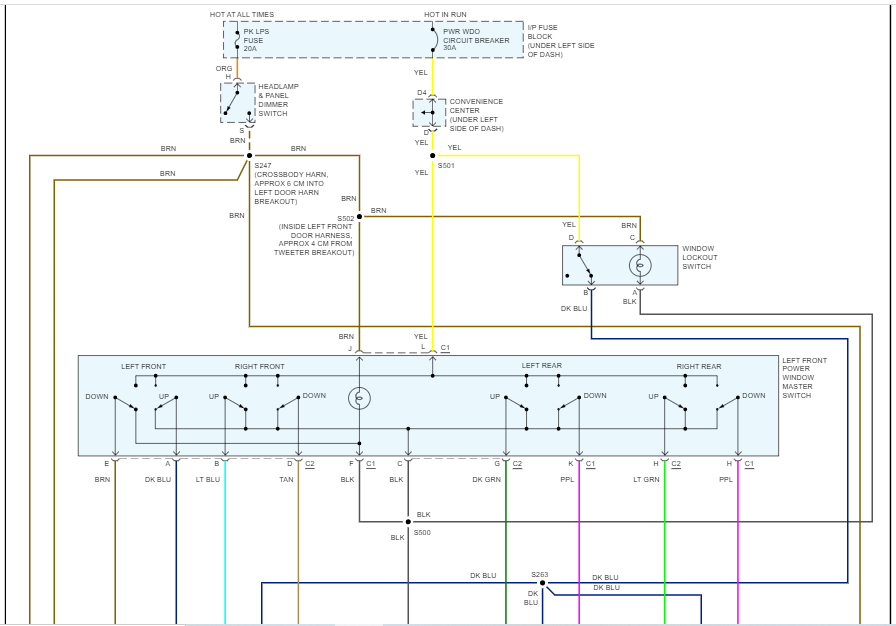 Power Windows Do Not Work, Can I Get the Wiring Diagram?