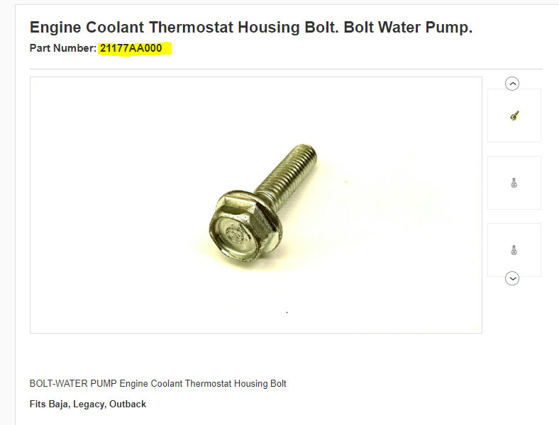 What Is the Thermostat Housing Bolt Size?