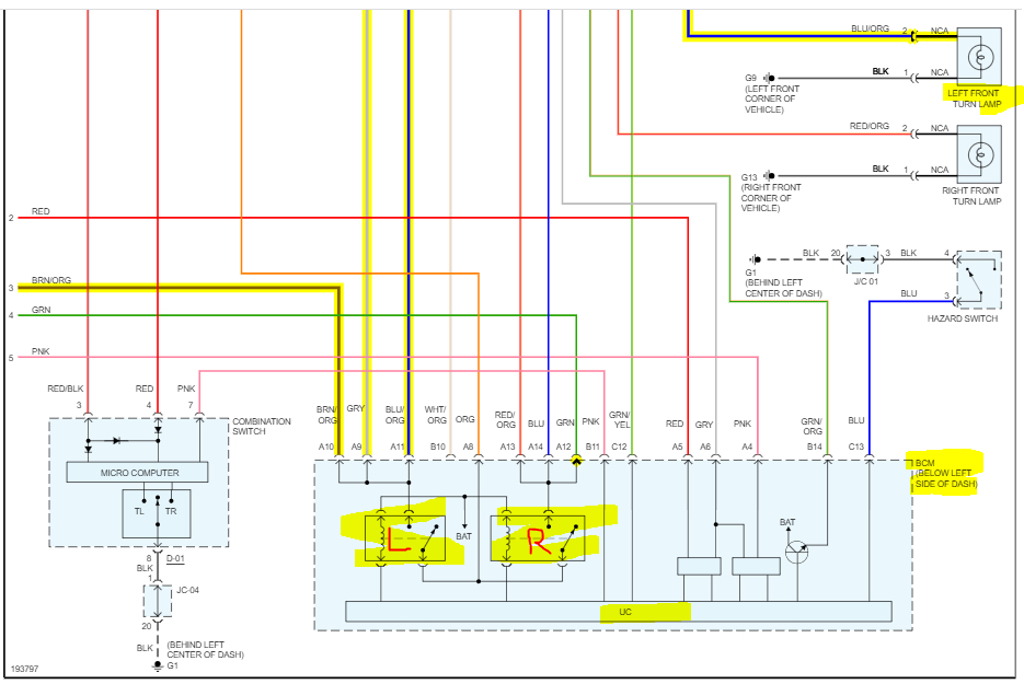 The Left Turn Signals Flashing Fast? the Left Turn Signals