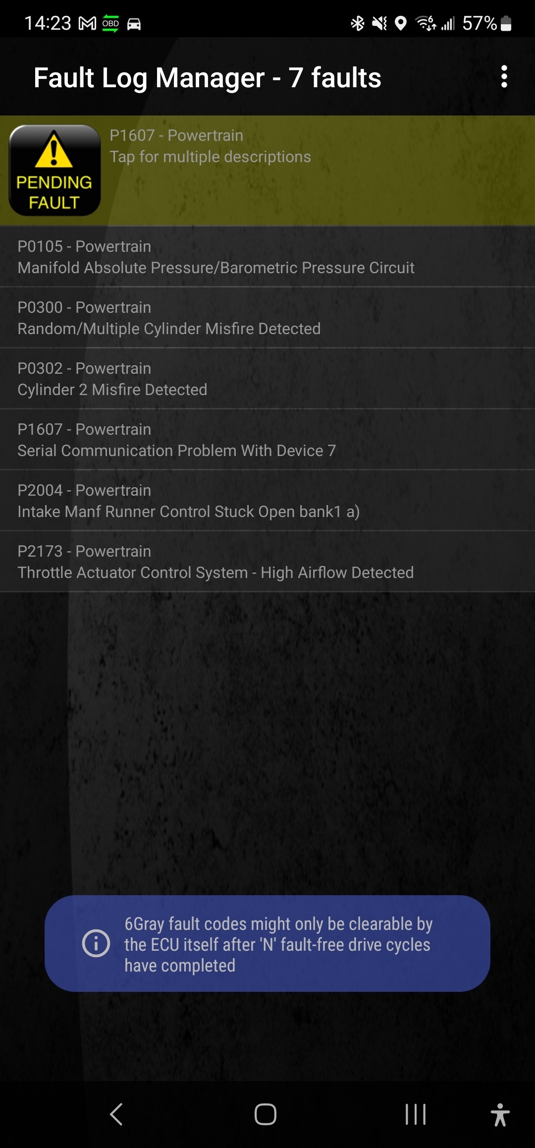 Multiple Misfires and Intake Manifold Codes? Okay. I've