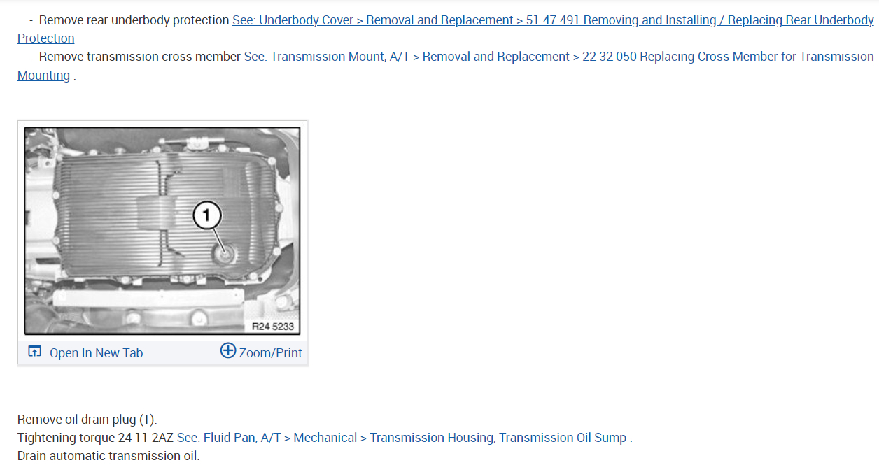 Changing Transmission Fluid Procedure Needed? Changed Many BMWs&...