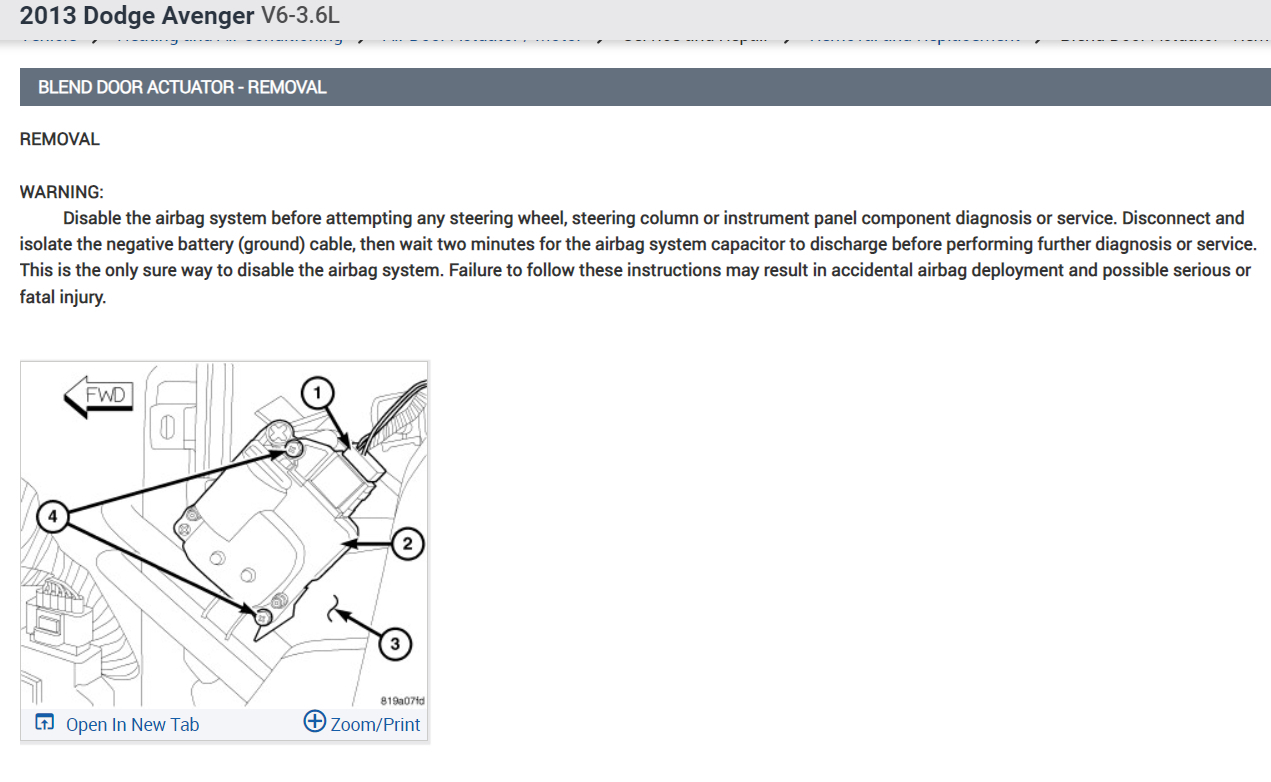Blend Door Actuator Is Clicking? One, or More of My Blend Door