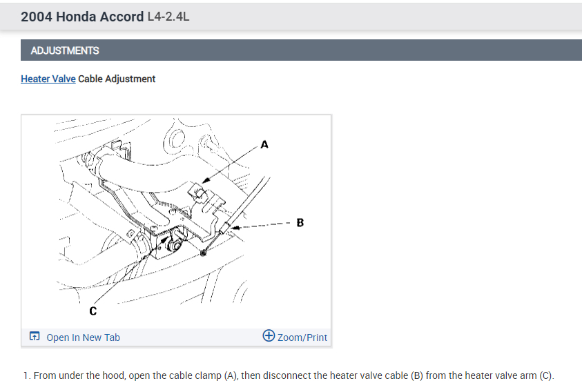 The Force and Volume of Coolant Entering the Heater Core Is Not