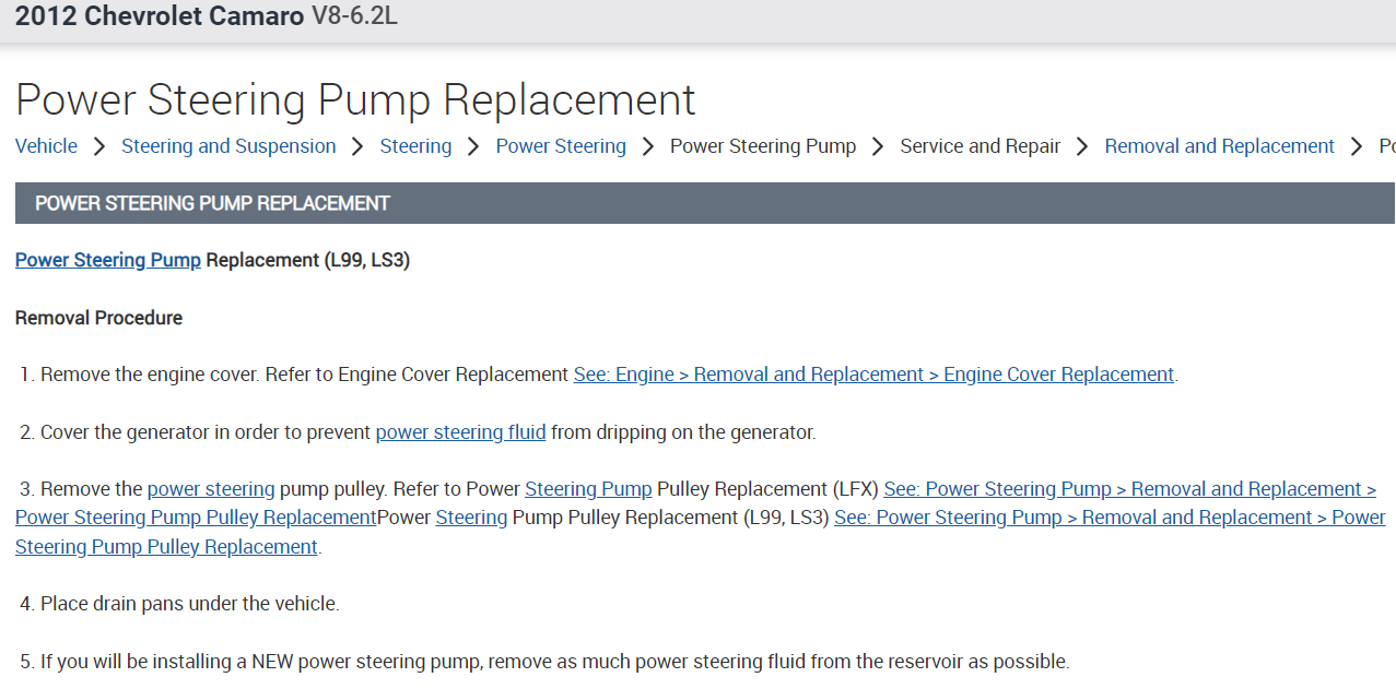 Power Steering Pump Replacement? Okay, So, My Power Steering Pump...