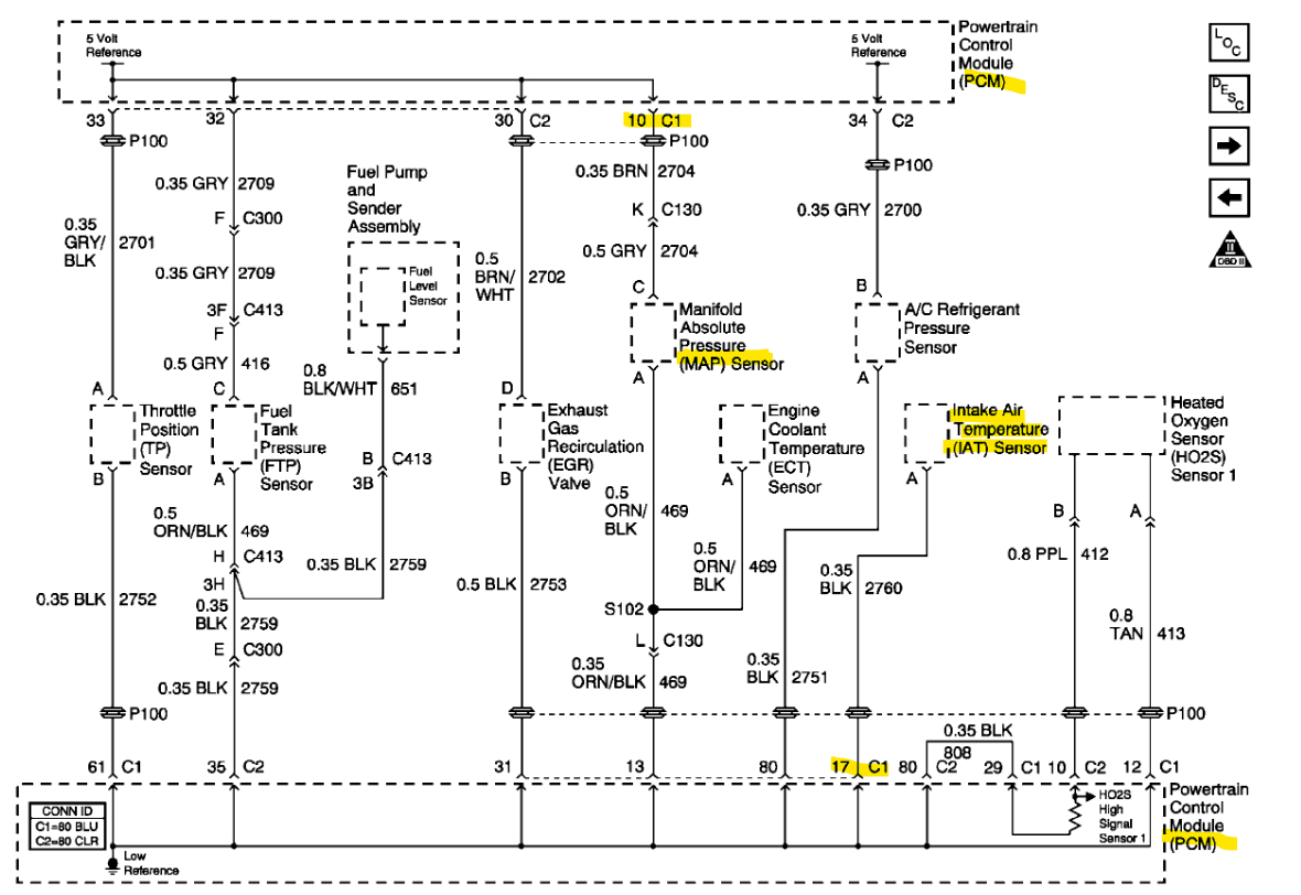 Codes P0107, P0113, P1107, and P1111? My Car Listed Above Is