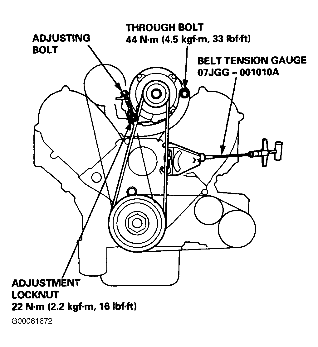 1998 honda civic belt diagram