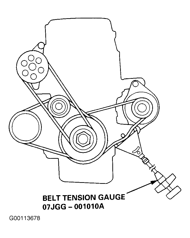 2002 Honda Odyssey Serpentine Belt Diagram