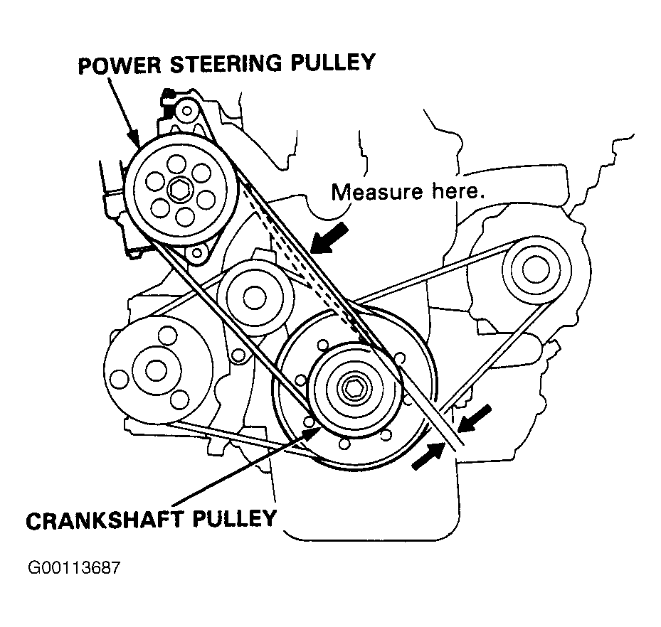 1996 Honda Civic Serpentine Belt Routing and Timing Belt Diagrams