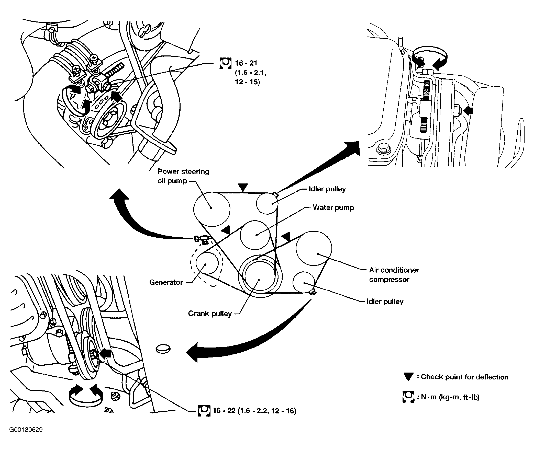 2001 Nissan Frontier Belt Diagram
