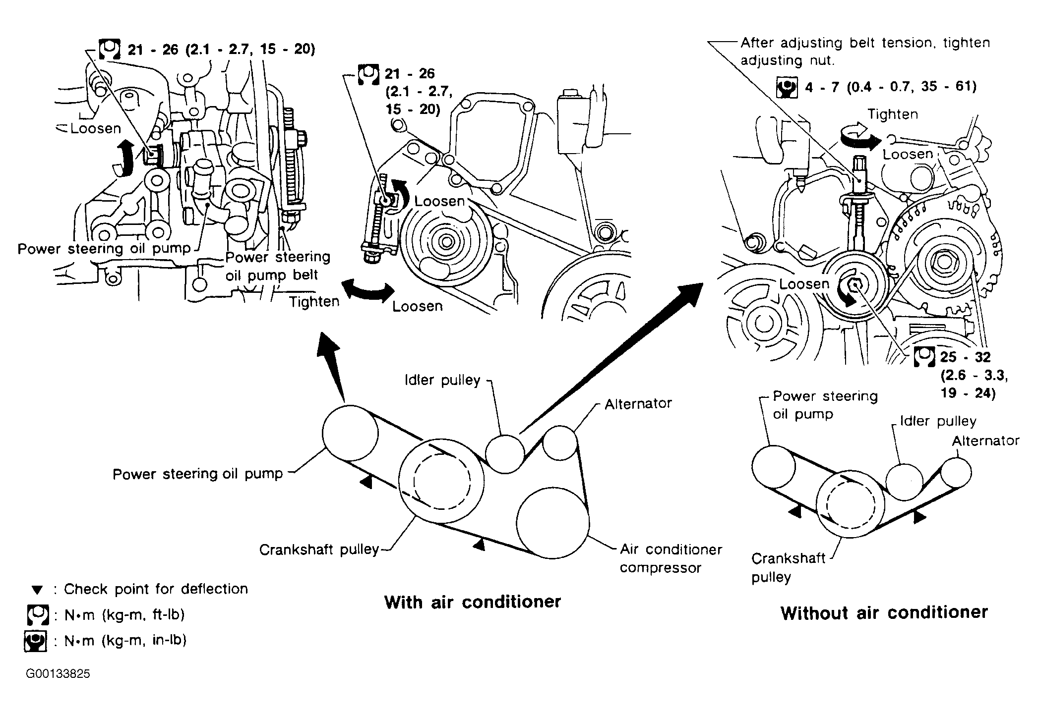 1999 nissan altima gxe belt diagram