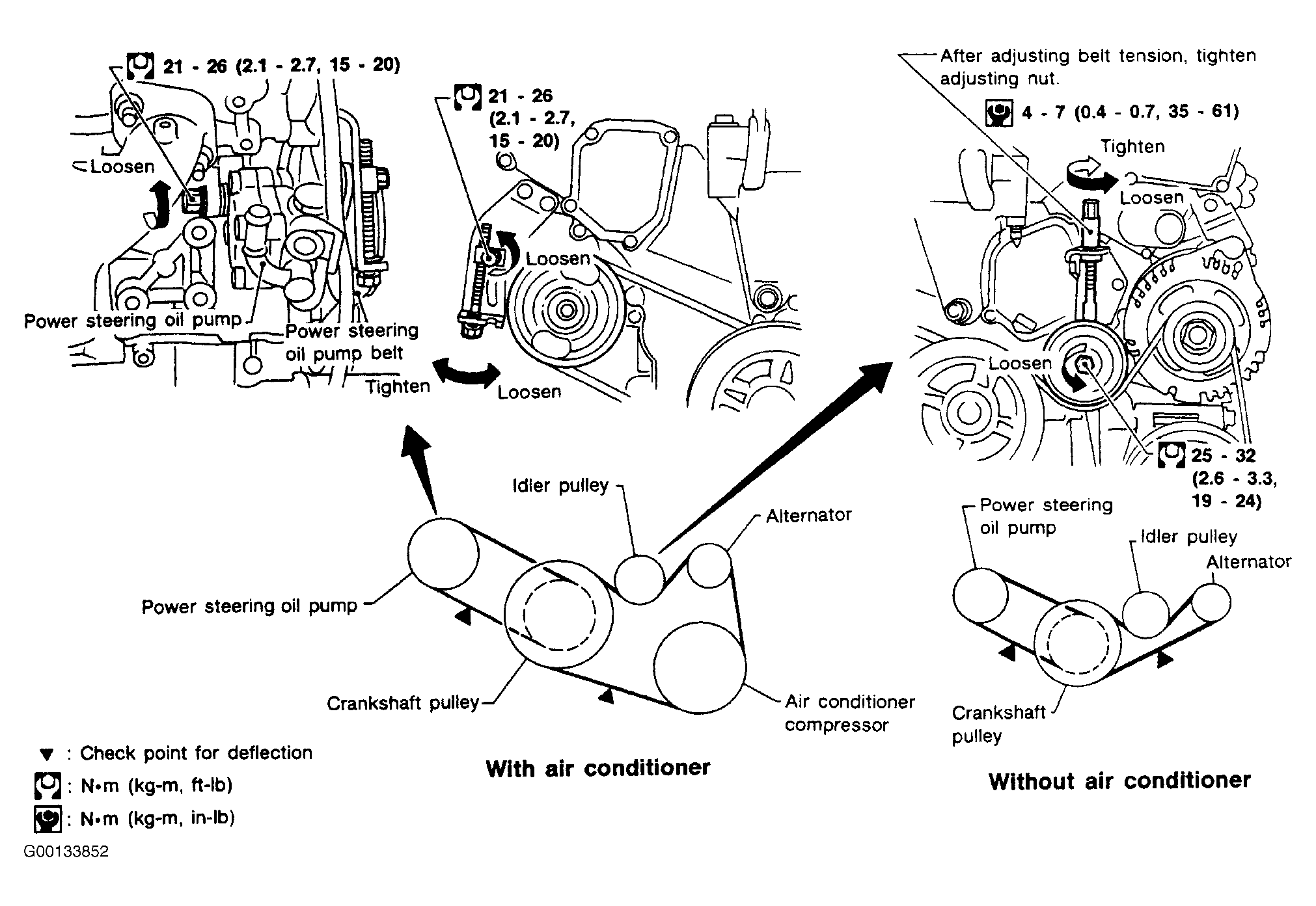 1997 Nissan Sentra Serpentine Belt Routing and Timing Belt Diagrams