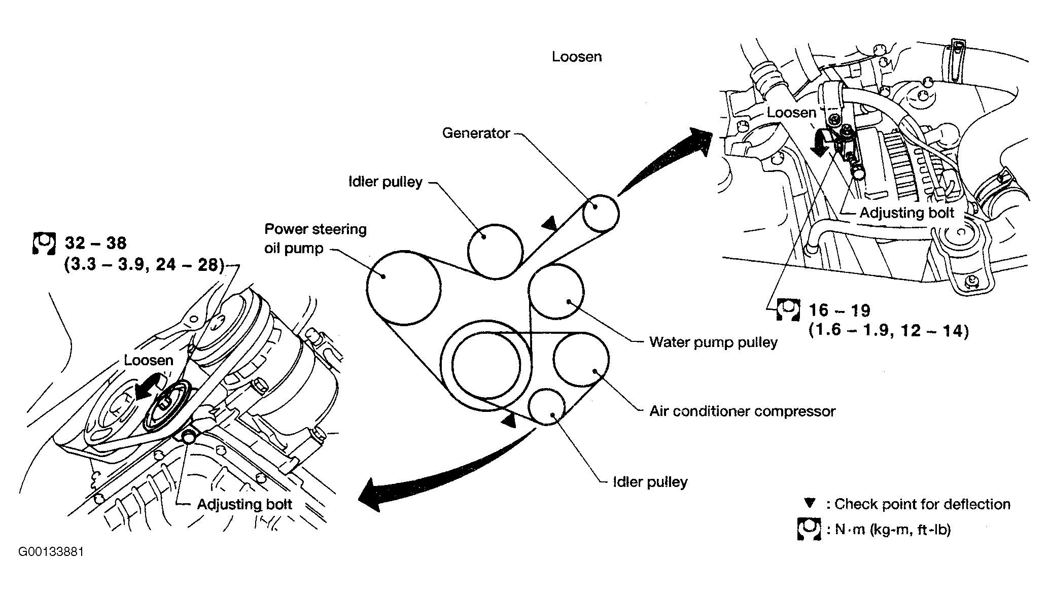 2000 Nissan Xterra Serpentine Belt Routing and Timing Belt Diagrams