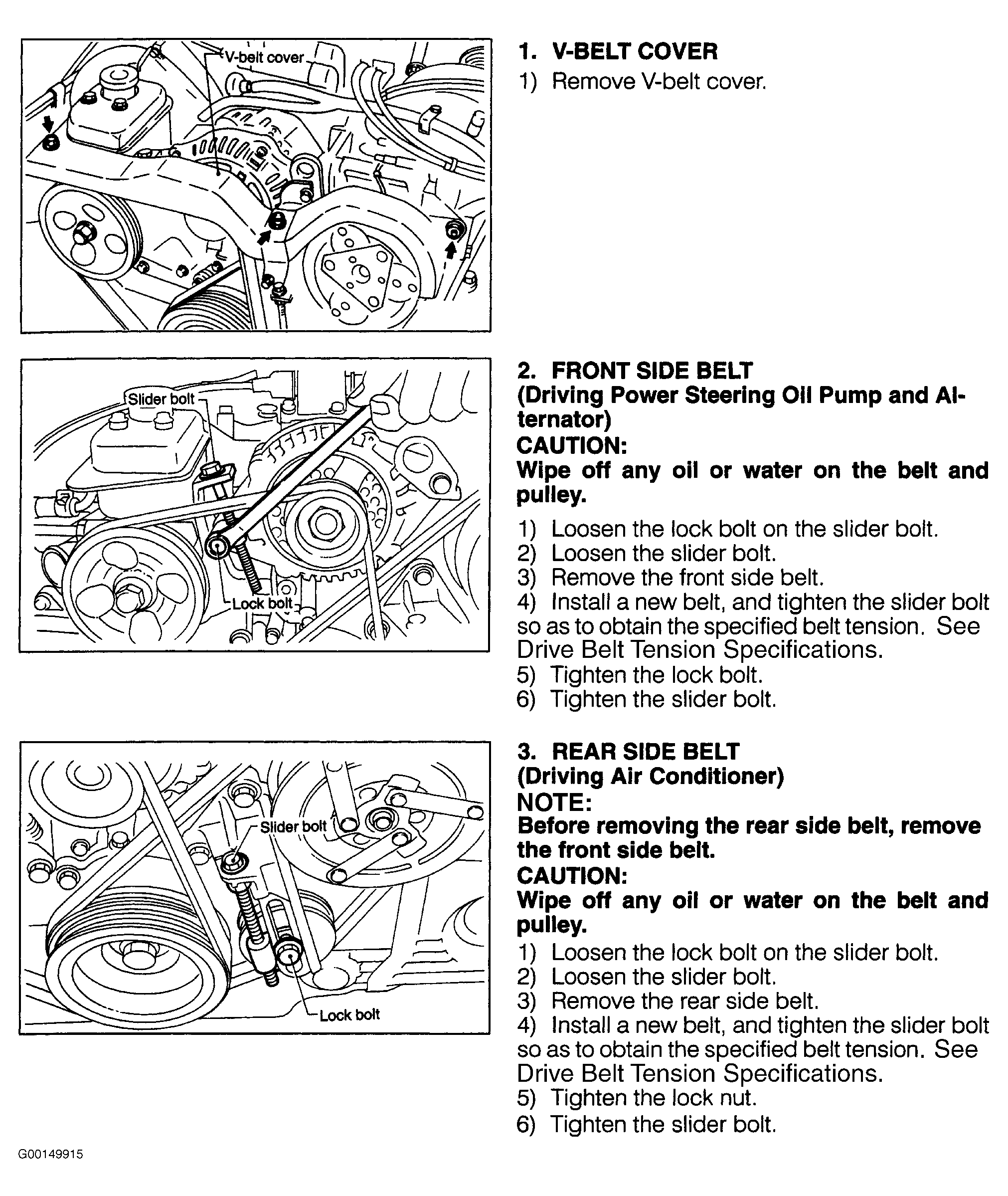 2001 Subaru Forester Serpentine Belt Routing And Timing Belt Diagrams