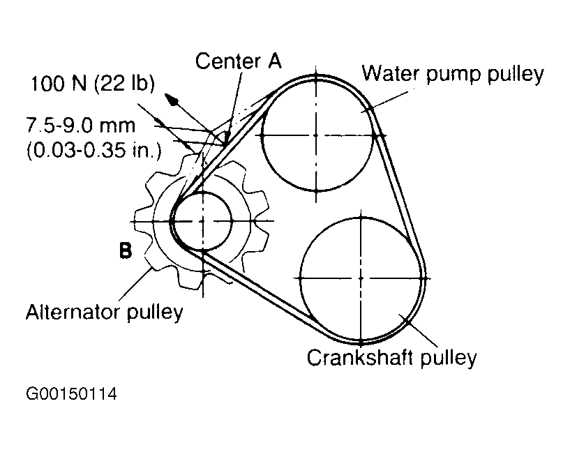 1993 Hyundai Excel Serpentine Belt Routing and Timing Belt Diagrams