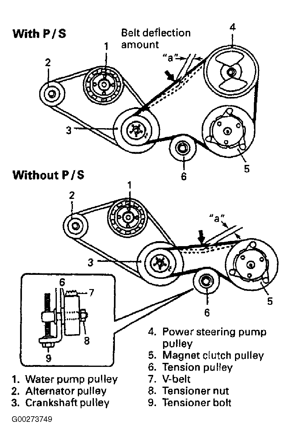 2002 Suzuki Vitara Serpentine Belt Routing and Timing Belt Diagrams