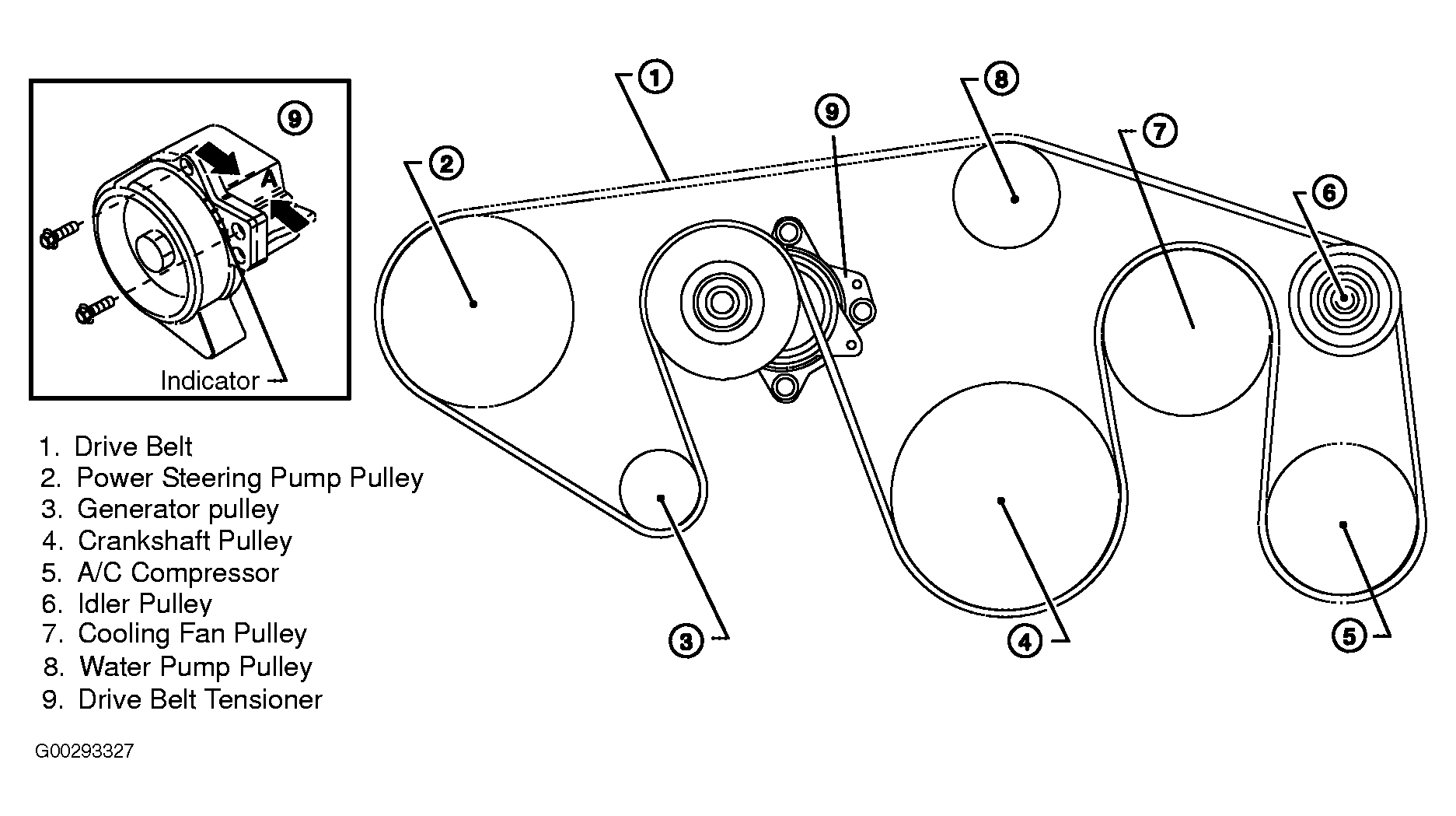2004 Nissan Titan Serpentine Belt Routing and Timing Belt Diagrams