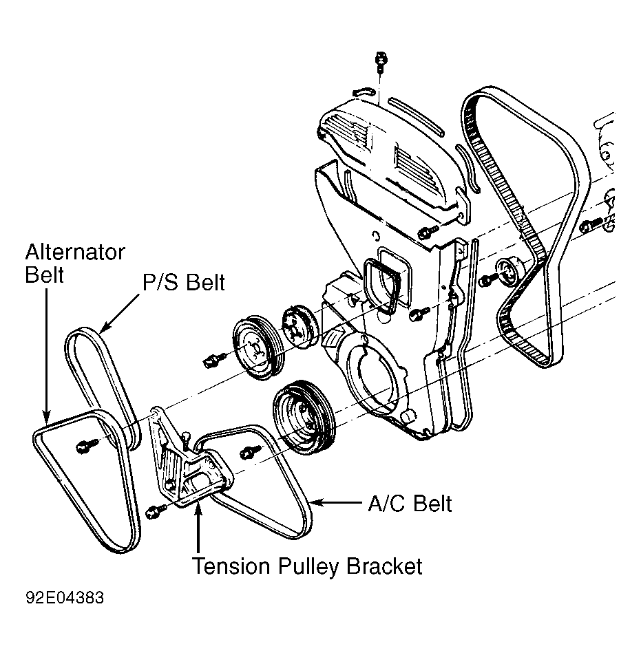 1999 Dodge Avenger Serpentine Belt Routing And Timing Belt