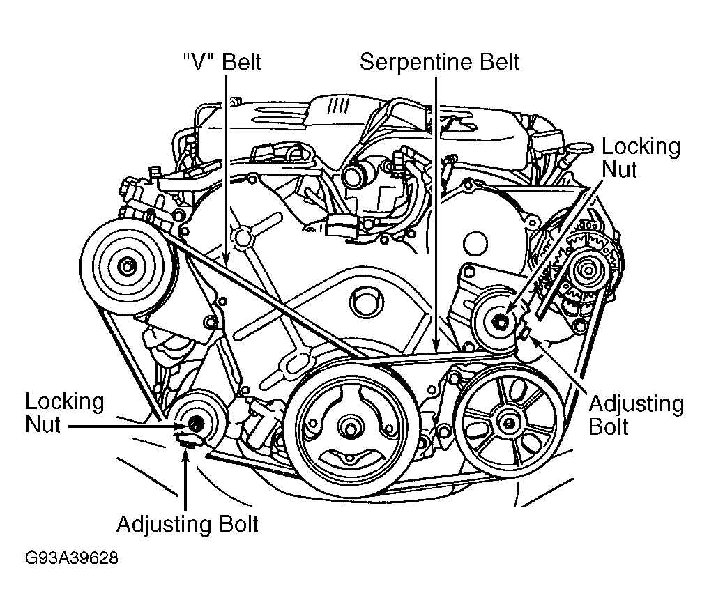 1994 Dodge Spirit Serpentine Belt Routing And Timing Belt