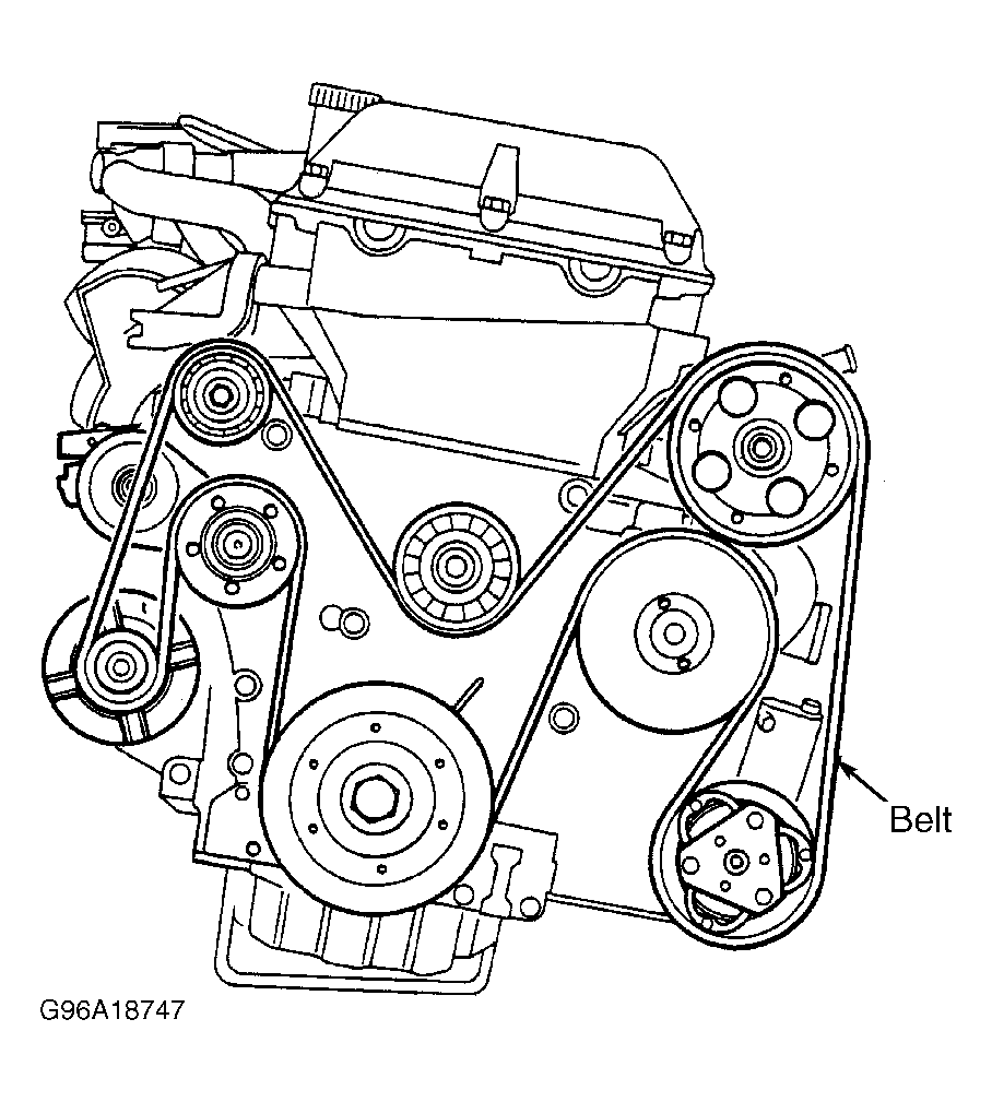 1995 Saab 900 Serpentine Belt Routing and Timing Belt Diagrams