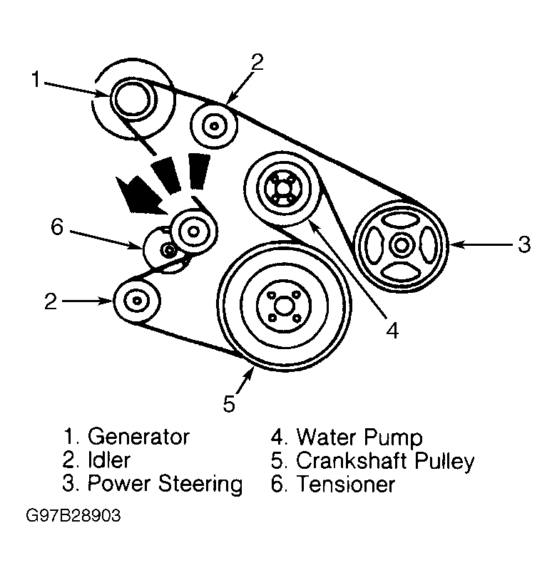 1997 Ford Explorer Serpentine Belt Routing and Timing Belt Diagrams