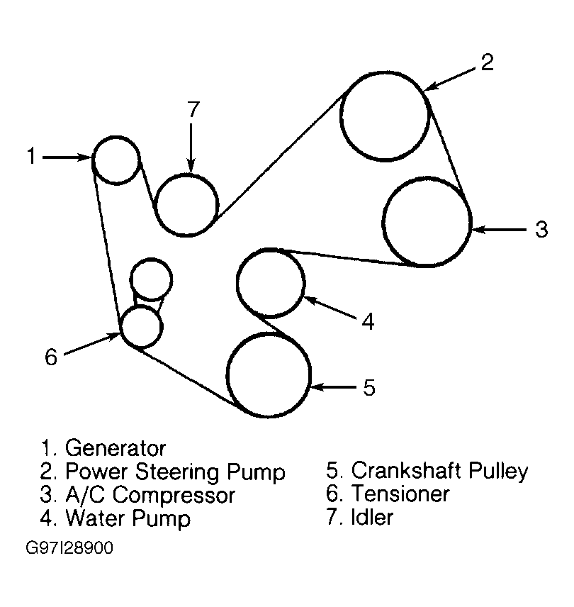 2001 Ford Windstar Serpentine Belt Routing and Timing Belt Diagrams