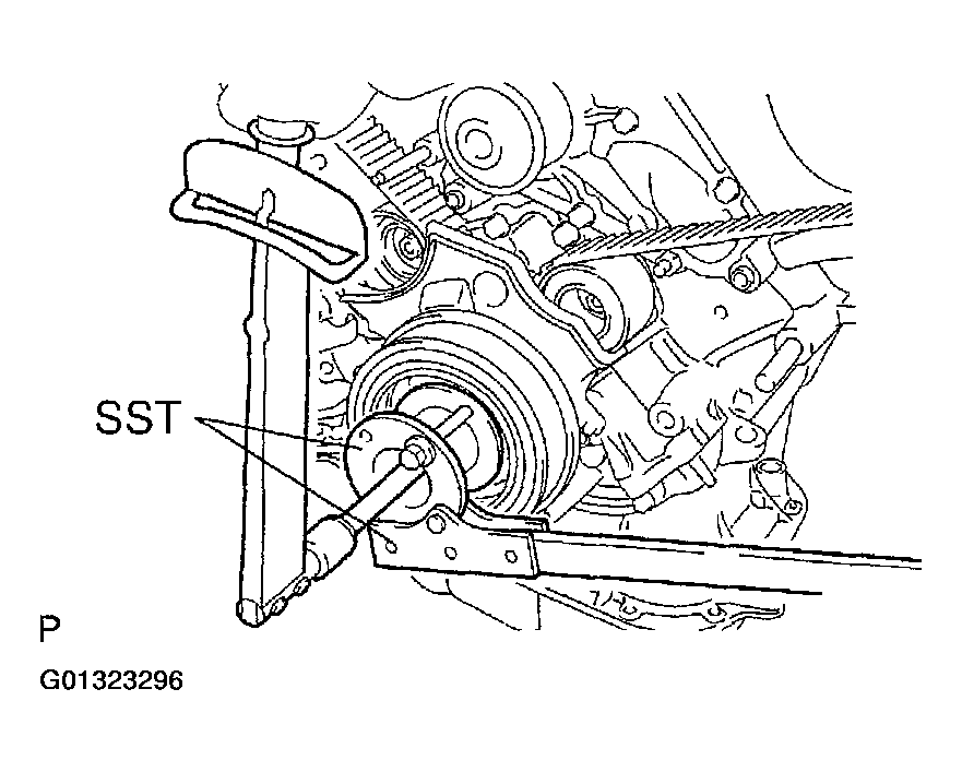 2003 Lexus GX 470 Serpentine Belt Routing and Timing Belt Diagrams