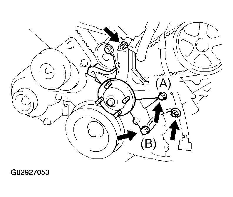 2004 Toyota Sequoia Serpentine Belt Routing and Timing Belt Diagrams