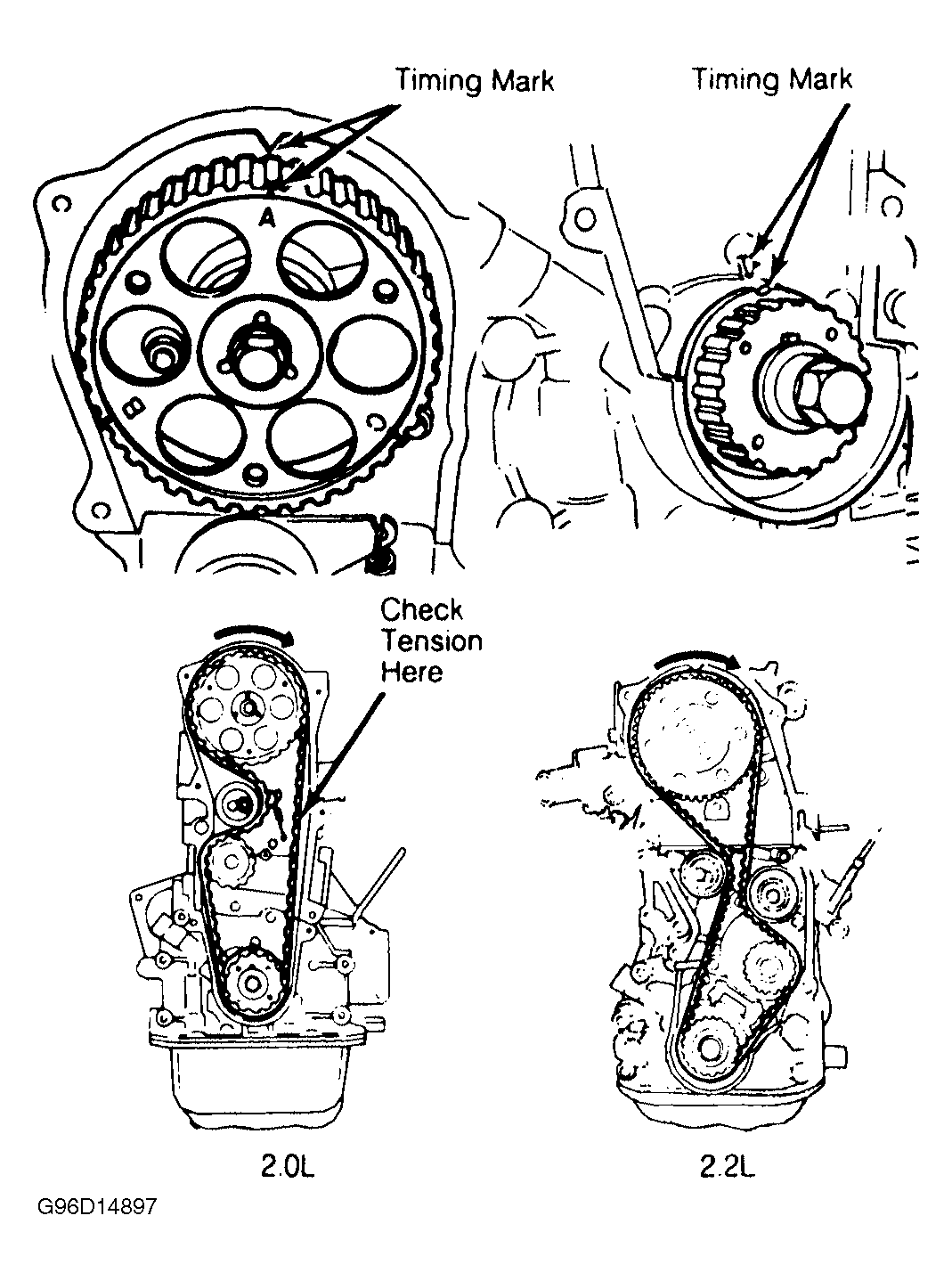 1986 Mazda B2000 Serpentine Belt Routing and Timing Belt Diagrams