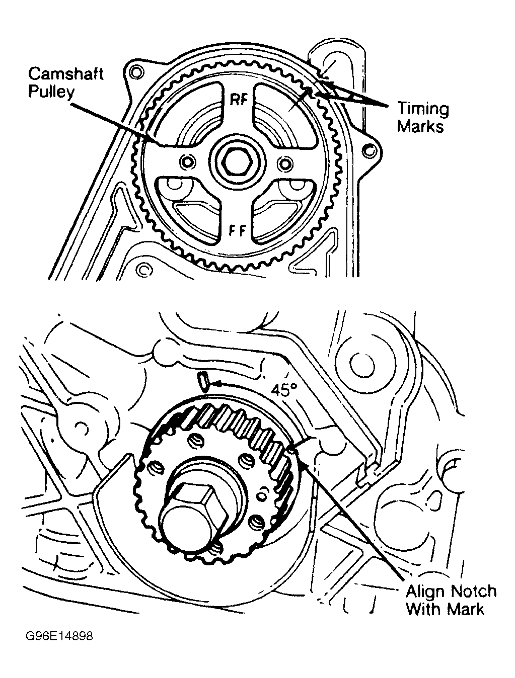 1985 Mazda 626 Serpentine Belt Routing and Timing Belt Diagrams
